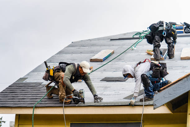 Professional Roof Replacement technician working in Rushville, IN